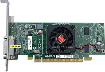 Epic IT Service AMD Radeon HD 7350 512MB Graphics Card (Full Bracket, Dual 1080P HDMI), fits Normal Size Computer only, UEFI Boot, Supports Windows Vista, 7, 8, 8.1, 10 and 11
