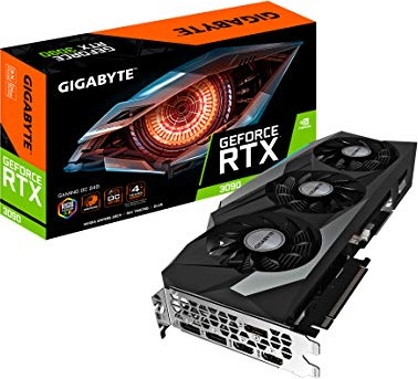 GIGABYTE GeForce RTX 3090 Gaming OC 24G Graphics Card, 3X WINDFORCE Fans, 24GB 384-Bit GDDR6X, GV-N3090GAMING OC-24GD Video Card