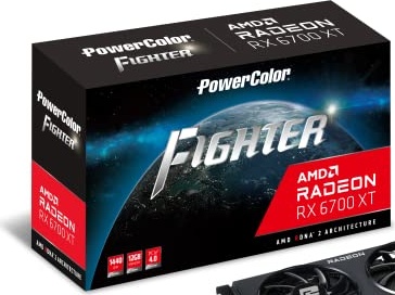 PowerColor Fighter AMD Radeon RX 6700 XT Gaming Graphics Card with 12GB GDDR6 Memory, Powered by AMD RDNA 2, Raytracing, PCI Express 4.0, HDMI 2.1, AMD Infinity Cache