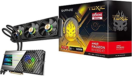 Sapphire 11308-08-20G Toxic AMD Radeon RX 6900 XT Extreme Edition PCIe 4.0 Gaming Graphics Card with 16GB GDDR6