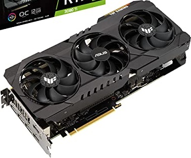 ASUS TUF Gaming NVIDIA GeForce RTX 3080 Ti OC Edition Graphics Card (PCIe 4.0, 12GB GDDR6X, HDMI 2.1, DisplayPort 1.4a, Dual Ball Fan Bearings, Military-Grade Certification), 3 Year Warranty