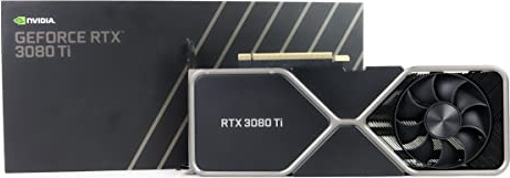 Geforce RTX 3080 Ti 12GB GDDR6X PCI Express 4.0 Graphics Card Titanium and Black
