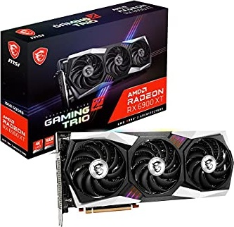 GIGABYTE MSI Gaming Radeon RX 6900 XT Gaming Z Trio 16G 16GB GDDR6 256-Bit HDMI/DP Nvlink Torx Fan 4 AMD Graphics Card (RX 6900 XT Gaming Z Trio 16G)