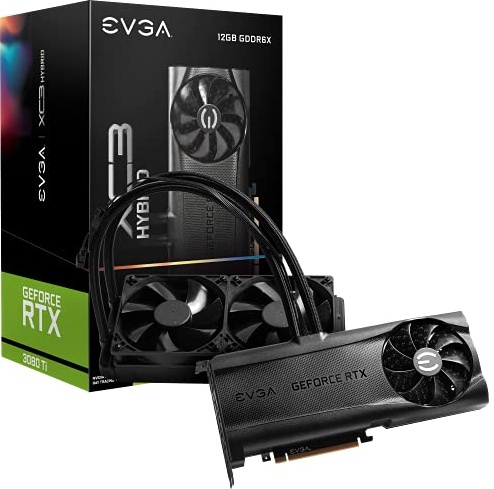 EVGA GeForce RTX 3080 Ti XC3 ULTRA HYBRID GAMING, 12G-P5-3958-KR, 12GB GDDR6X, ARGB LED, Metal Backplate