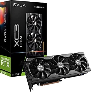 EVGA GeForce RTX 3070 Ti XC3 Ultra Gaming, 08G-P5-3785-KL, 8GB GDDR6X, iCX3 Cooling, ARGB LED, Metal Backplate