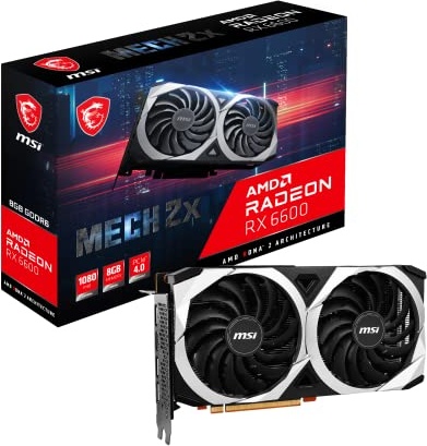 MSI Radeon RX 6600 MECH 2X 8G Graphics Card 8GB Memory