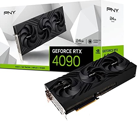 PNY GeForce RTX 4090, 24GB GDDR6X, Verto Triple Fan, Graphics Card, DLSS 3, 384-Bit, PCIe 4.0, HDMI/DisplayPort, NVIDIA, Desktop Computers, Gaming PCs, Workstations