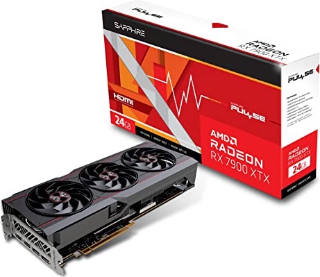 Sapphire 11322-02-20G Pulse AMD Radeon RX 7900 XTX Gaming Graphics Card with 24GB GDDR6, AMD RDNA 3