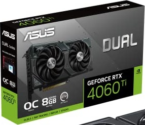 ASUS Dual GeForce RTX™ 4060 Ti OC Edition 8GB GDDR6 (PCIe 4.0, 8GB GDDR6, DLSS 3, HDMI 2.1, DisplayPort 1.4a, Axial-tech Fan Design, 0dB Technology, and More)