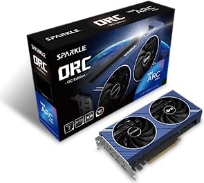 Sparkle Intel Arc A750 ORC OC Edition, 8GB GDDR6, ThermalSync, Torn Cooling, Axial Fan, Metal Backplate, SA750C-8GOC