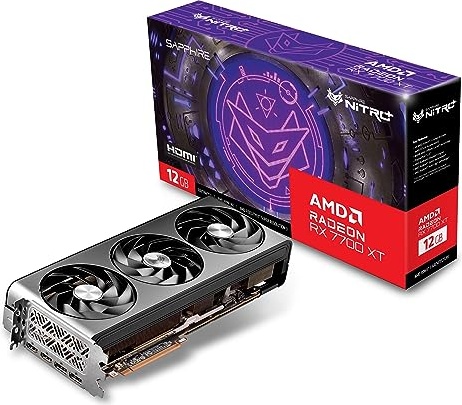 Sapphire 11335-02-20G Nitro+ AMD Radeon RX 7700 XT Gaming Graphics Card with 12GB GDDR6, AMD RDNA 3