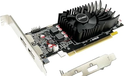 QTHREE AMD Radeon R7 240 Graphics Card,2GB128 Bits GDDR5 Memory,PCI Express x8,2X HDMI,Low Profile Video Card for PC Office Working,GPU