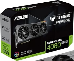 ASUS TUF Gaming NVIDIA GeForce RTX™ 4080 Super OC Edition Gaming Graphics Card (PCIe 4.0, 16GB GDDR6X, HDMI 2.1a, DisplayPort 1.4a)
