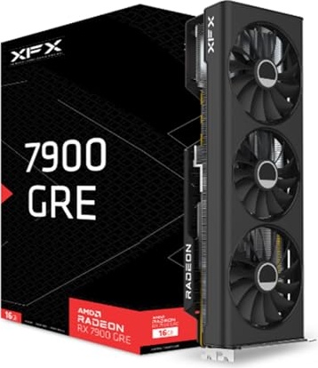 XFX Radeon RX 7900GRE Gaming Graphics Card with 16GB GDDR6, AMD RDNA 3 RX-79GMERCB9