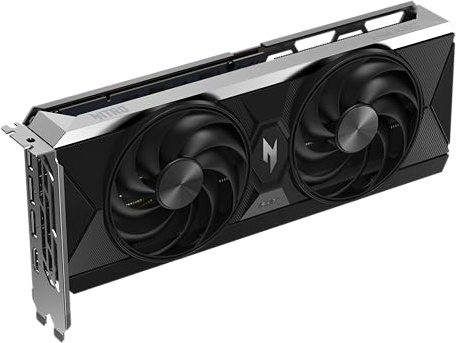acer Nitro Intel Arc B570 - Intel Graphics Card (10 GDDR6, 160 Bit, PCIe 4.0 x8, 1x HDMI 2.1, 3X DP 2.1), 2 x Nitro FrostBlade, 1 x 8 pin, Slot Space: 2
