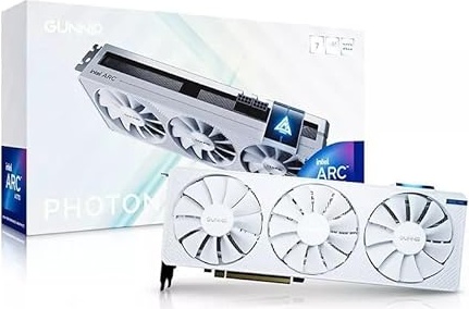 WEELIAO GUNNIR Intel Arc A770 Photon 16GB OC GDDR6 2400MHz Triple Fan White Graphics Card (256-bit, PCIe 4.0, HDMI/DisplayPort, Supports 4k)