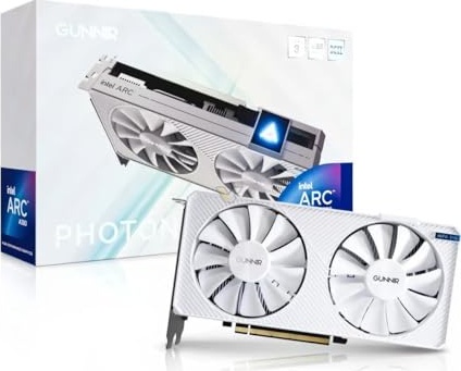 WEELIAO GUNNIR Intel Arc A380 Photon 6GB GDDR6 2450MHz Dual Fan Graphics Card (96-bit, PCIe 4.0, HDMI/DisplayPort, Supports 4k)