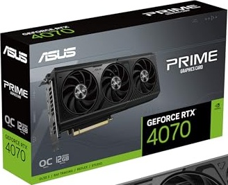 ASUS The SFF-Ready Prime GeForce RTX 4070 OC Edition 12GB GDDR6X Graphics Card (PCIe 4.0, 12GB GDDR6X, DLSS 3, HDMI 2.1a, DisplayPort 1.4a), 3 Year Warranty