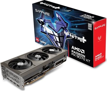 Sapphire 11348-01-20G Nitro+ AMD Radeon™ RX 9070 XT Gaming OC Graphics Card with 16GB GDDR6, AMD RDNA 4