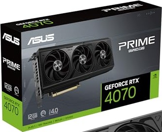 ASUS The SFF-Ready Prime GeForce RTX 4070 12GB GDDR6X Graphics Card (PCIe 4.0, 12GB GDDR6X, DLSS 3, HDMI 2.1a, DisplayPort 1.4a), 3 Year Warranty