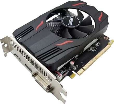 QTHREE Radeon RX 550 4GB Graphics Card,GDDR5 128-Bit,Video Card for PC Working with DP/HDMI/DVI-D Ports,ITX GPU,PCI Express 3.0 X8,DirectX 12