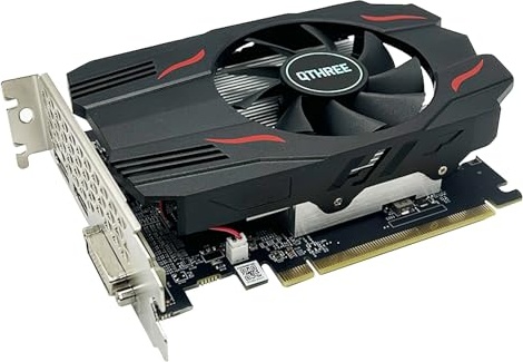 QTHREE Radeon RX 560 Graphics Card,4GB GDDR5 128 Bits,Video Card for PC Gaming with DVI,HDMI,DisplayPort,Computer GPU,PCI Express 3.0 x8,DirectX 12
