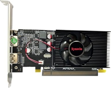 Xynsviu Radeon HD 6570 Graphics Card Dual HDMI 2 Monitor 2G GDDR3 64bit Video Cards Cheap PC Low Profile, Computer GPU, PCI Express x 16 Small Size