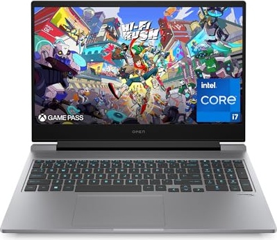 HP OMEN 16 inch Laptop, FHD 144Hz Display, Intel Core i7-14700HX, 16 GB RAM, 512 GB SSD, NVIDIA GeForce RTX 4060 GPU (8 GB Dedicated), Windows 11 Home, 16-ae0009nr (2024) Gaming Laptop, RTX 4060, i7-14700HX, 16.0" FHD 144Hz, 16 GB RAM, 512 GB SSD Image