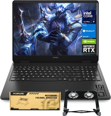 HP OMEN 16 Ultra Slim RTX 5060 Gaming Laptop, RTX 5060, Ultra 9 285H, 16.0" FHD 144Hz, 64 GB DDR5, 2 TB SSD Image