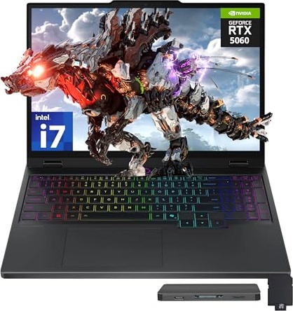 Lenovo Legion 5 15.1" WQXGA 165Hz Gaming Laptop, RTX 5060, i7-14700HX, 15.1" 2.5K 165Hz, 16 GB DDR5, 1 TB SSD Image